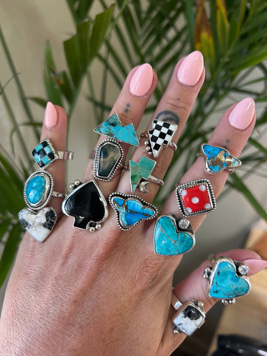 Red Dice Ring Made To Order