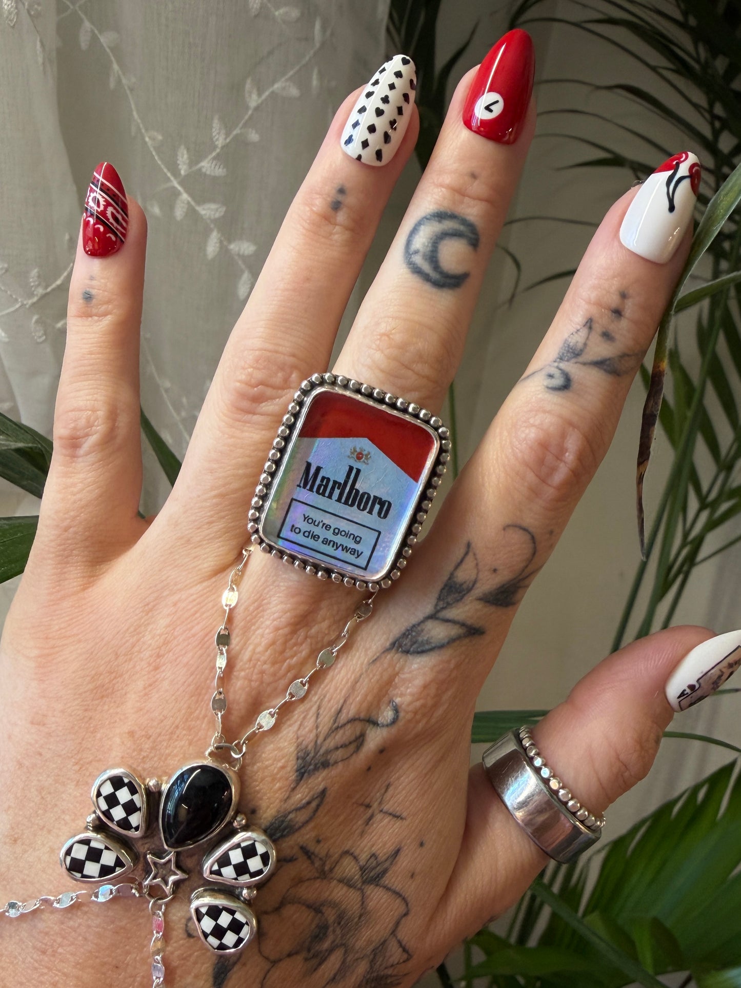 Iridescent Marlboro Ring size 7