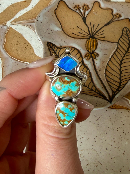 Size 6.75 #8 & Australian Opal