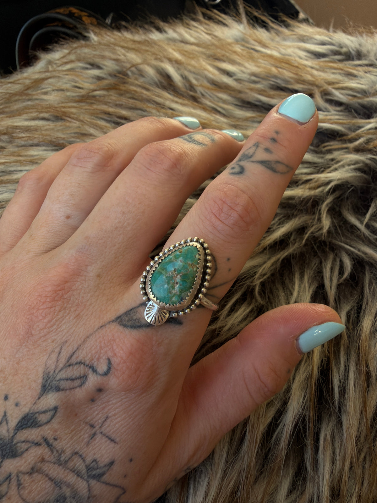 Turquoise Ring size 9.5
