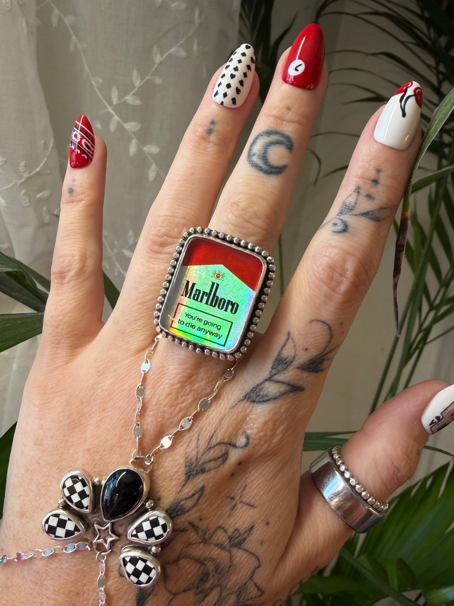 Iridescent Marlboro Ring size 7
