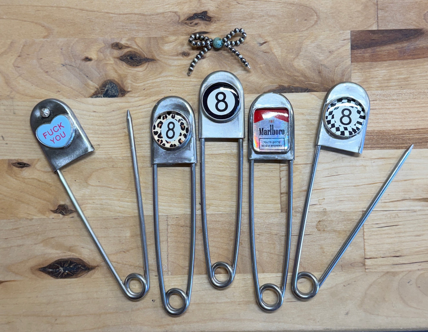 Safety Pin Keychains