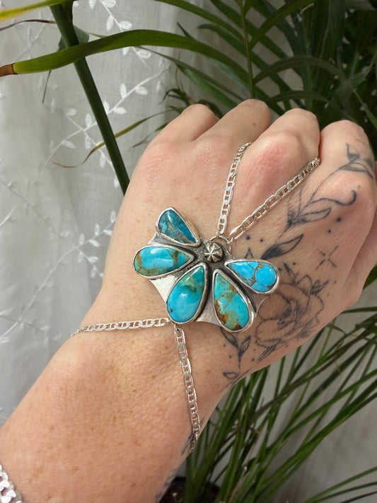 Turquoise hand chain
