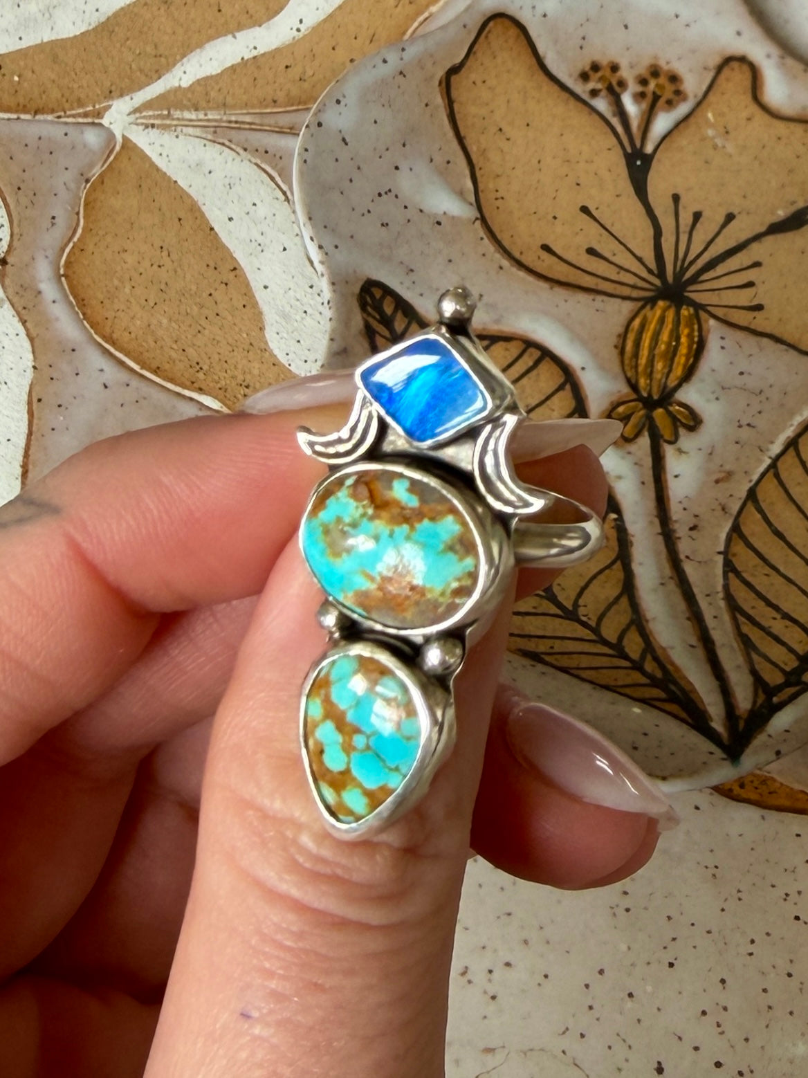 Size 6.75 #8 & Australian Opal