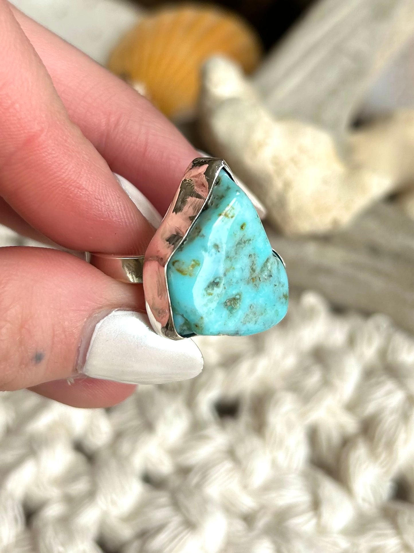 Coastal Raw Turquoise Size 9