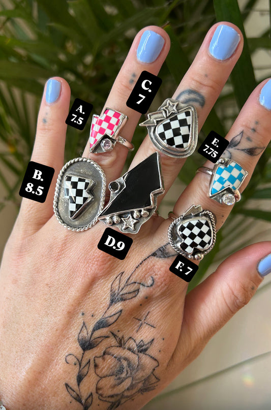 Checkered Rings