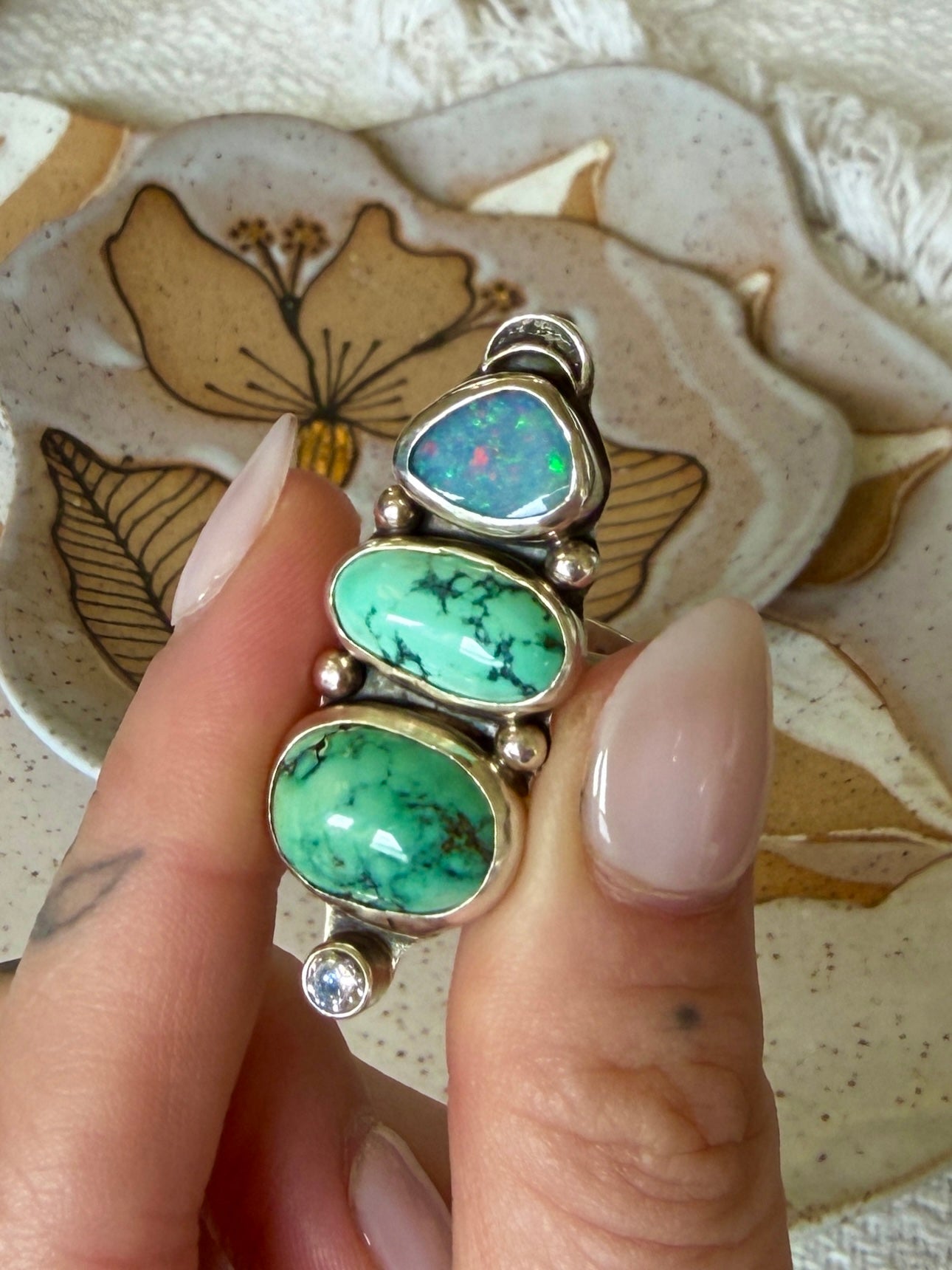 Size 8.5 Opal & NV variscite