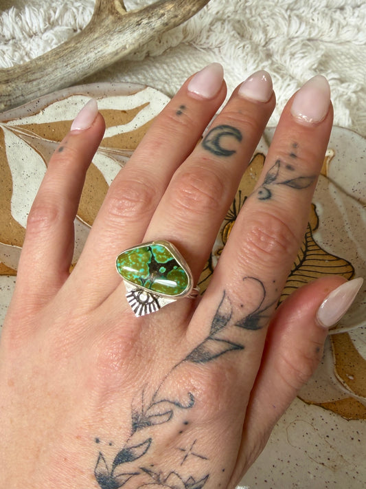 Size 8.5 Green Turquoise