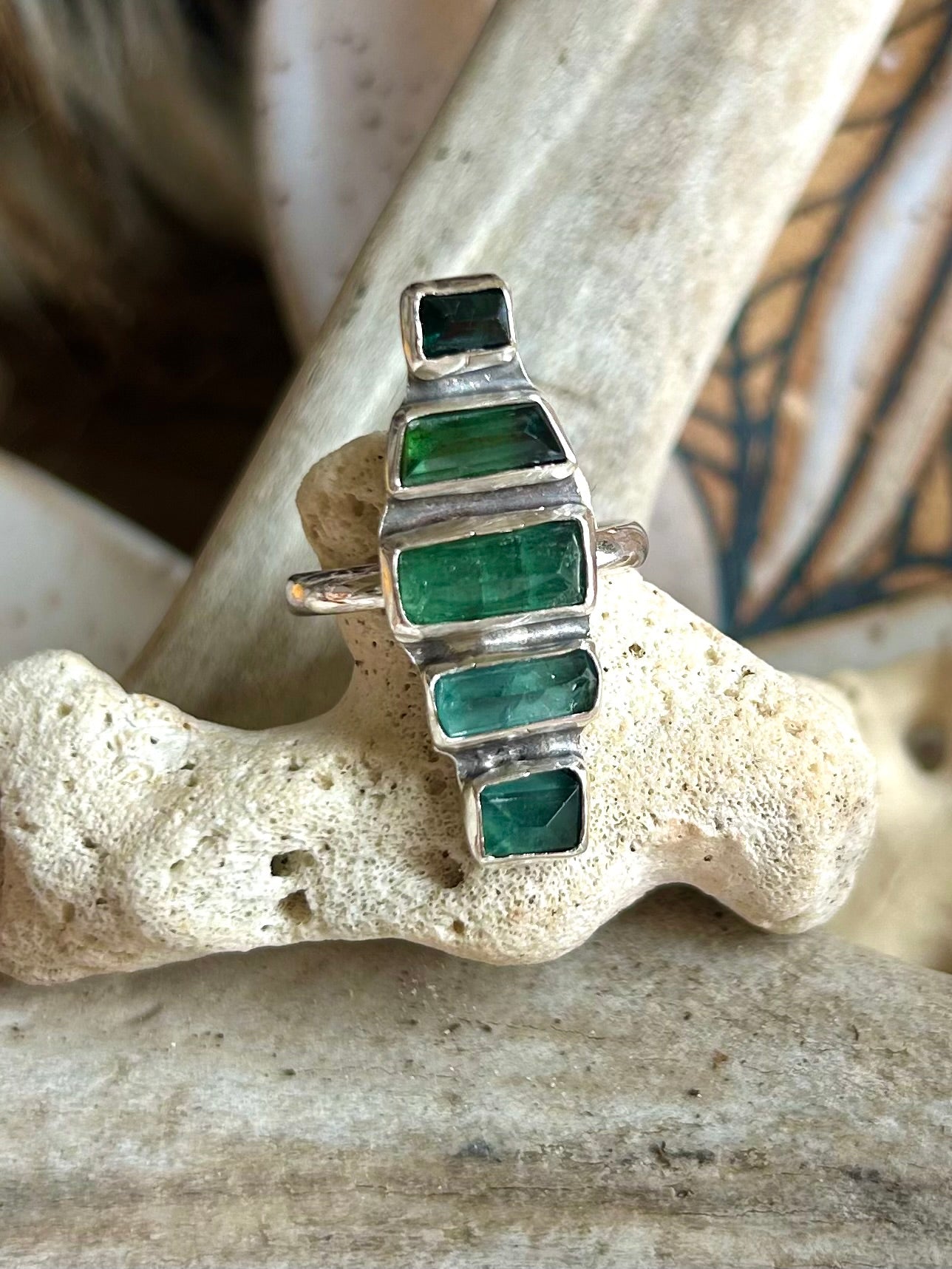 Coastal Sea Foam Ring Size 7.5