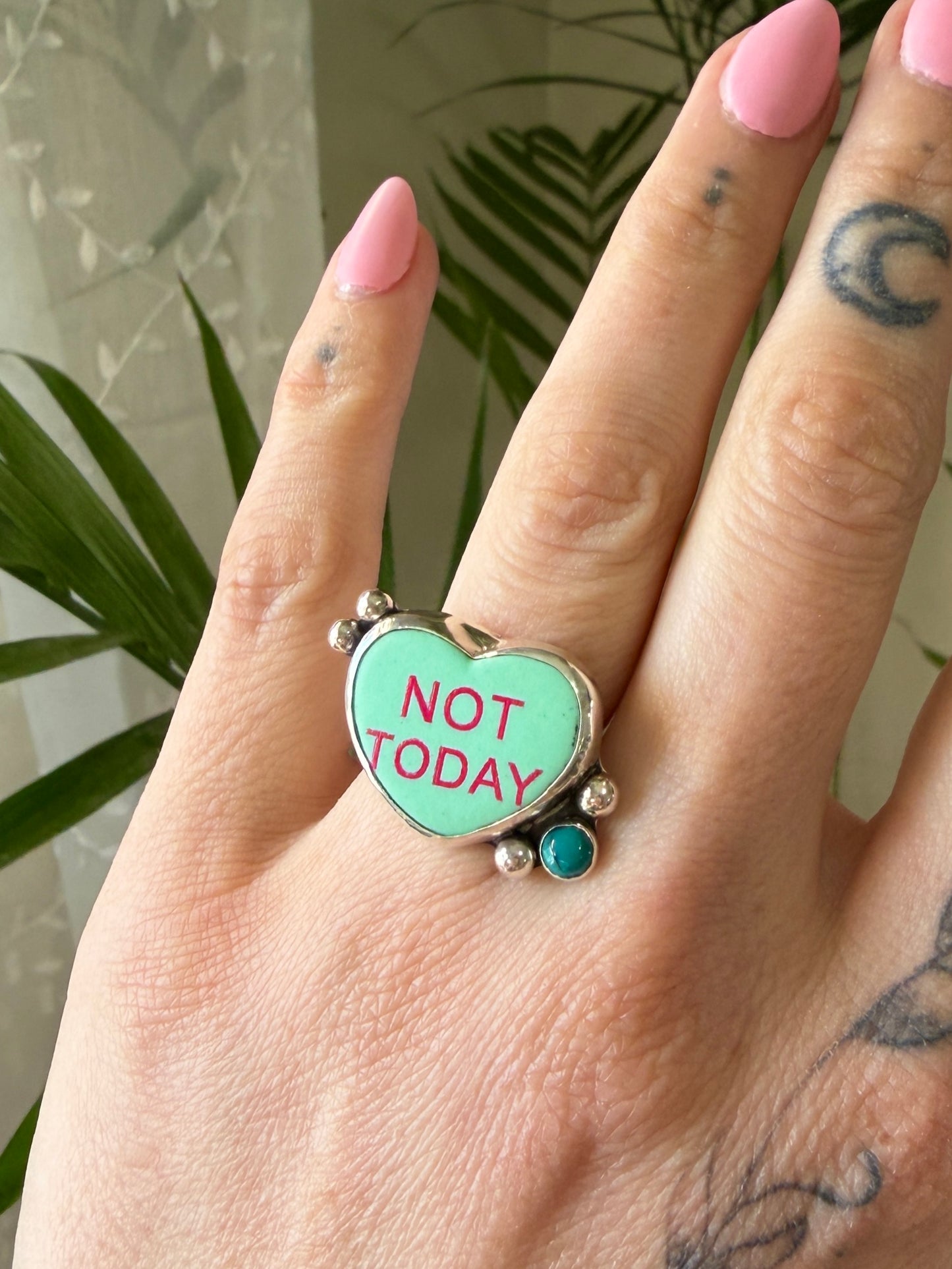 Size 6.5 Conversation Heart Ring