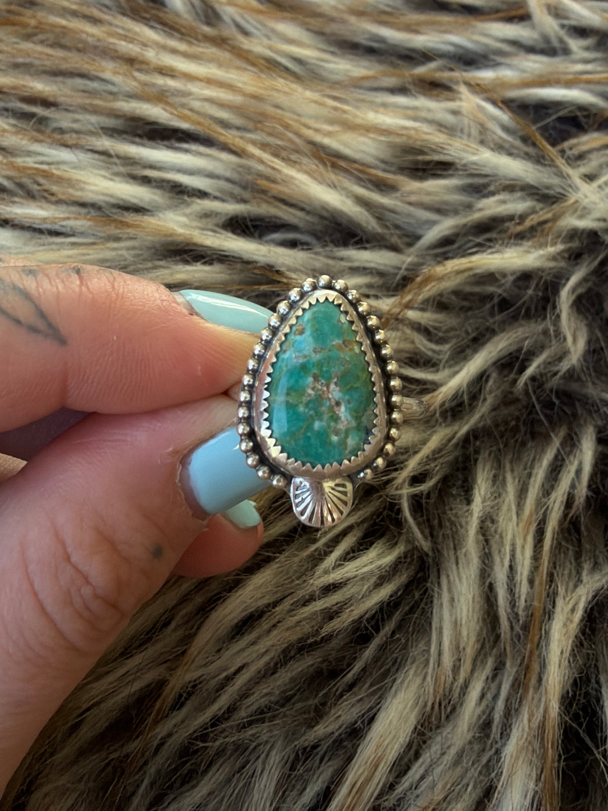 Turquoise Ring size 9.5