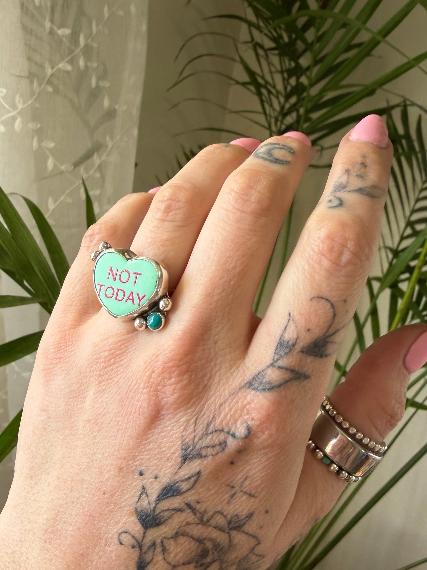 Size 6.5 Conversation Heart Ring