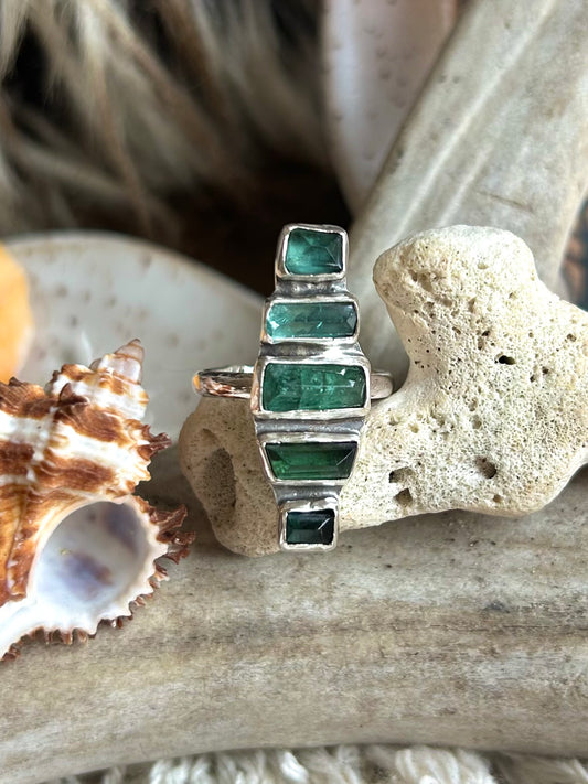 Coastal Sea Foam Ring Size 7.5