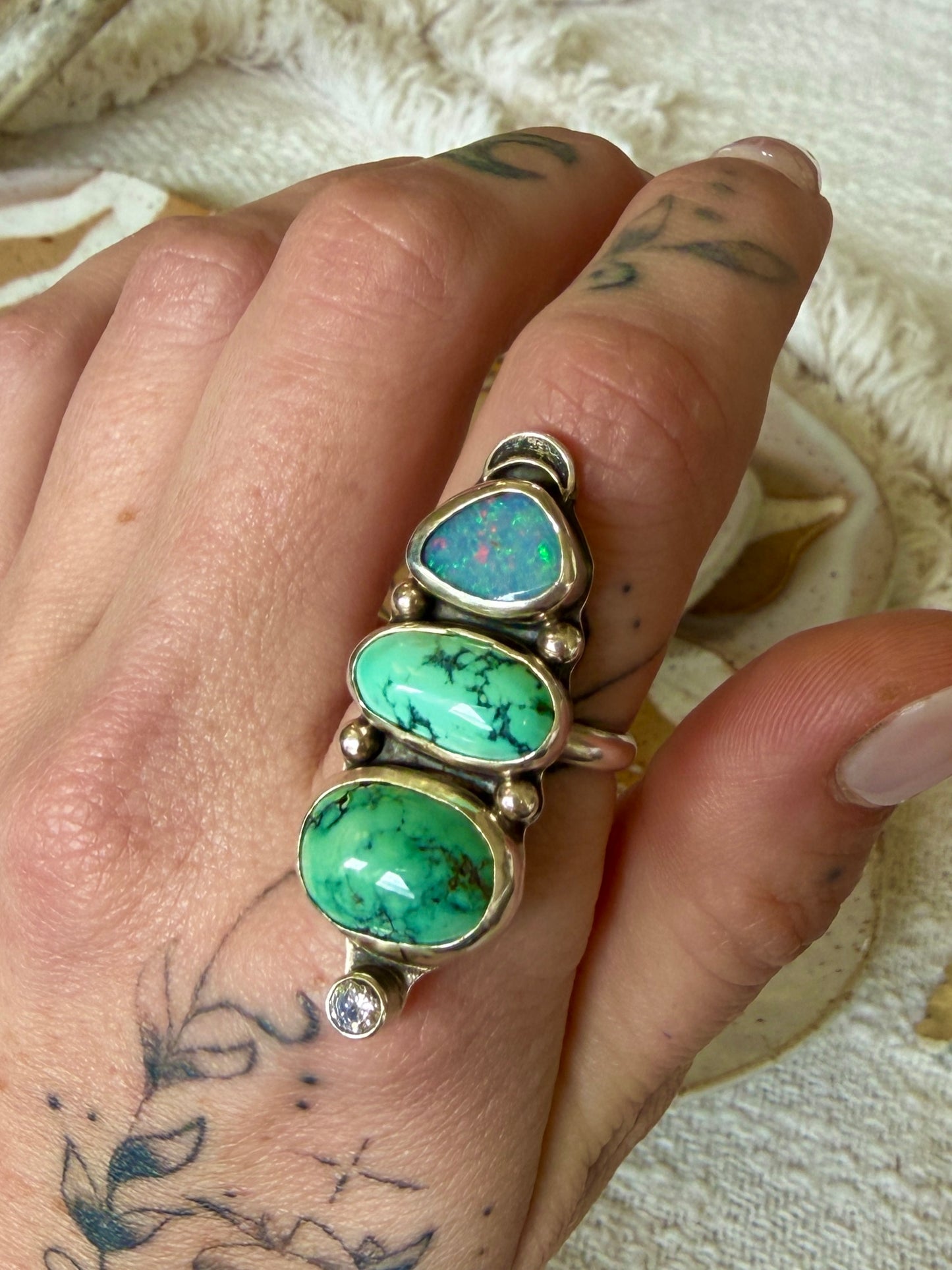 Size 8.5 Opal & NV variscite