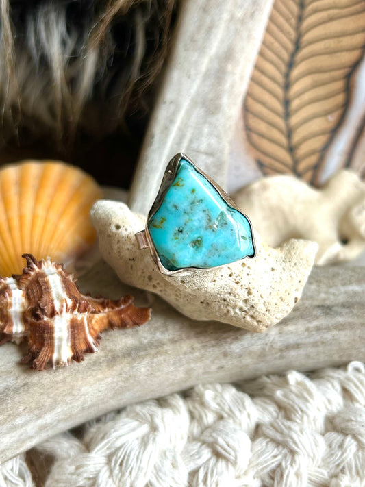 Coastal Raw Turquoise Size 9