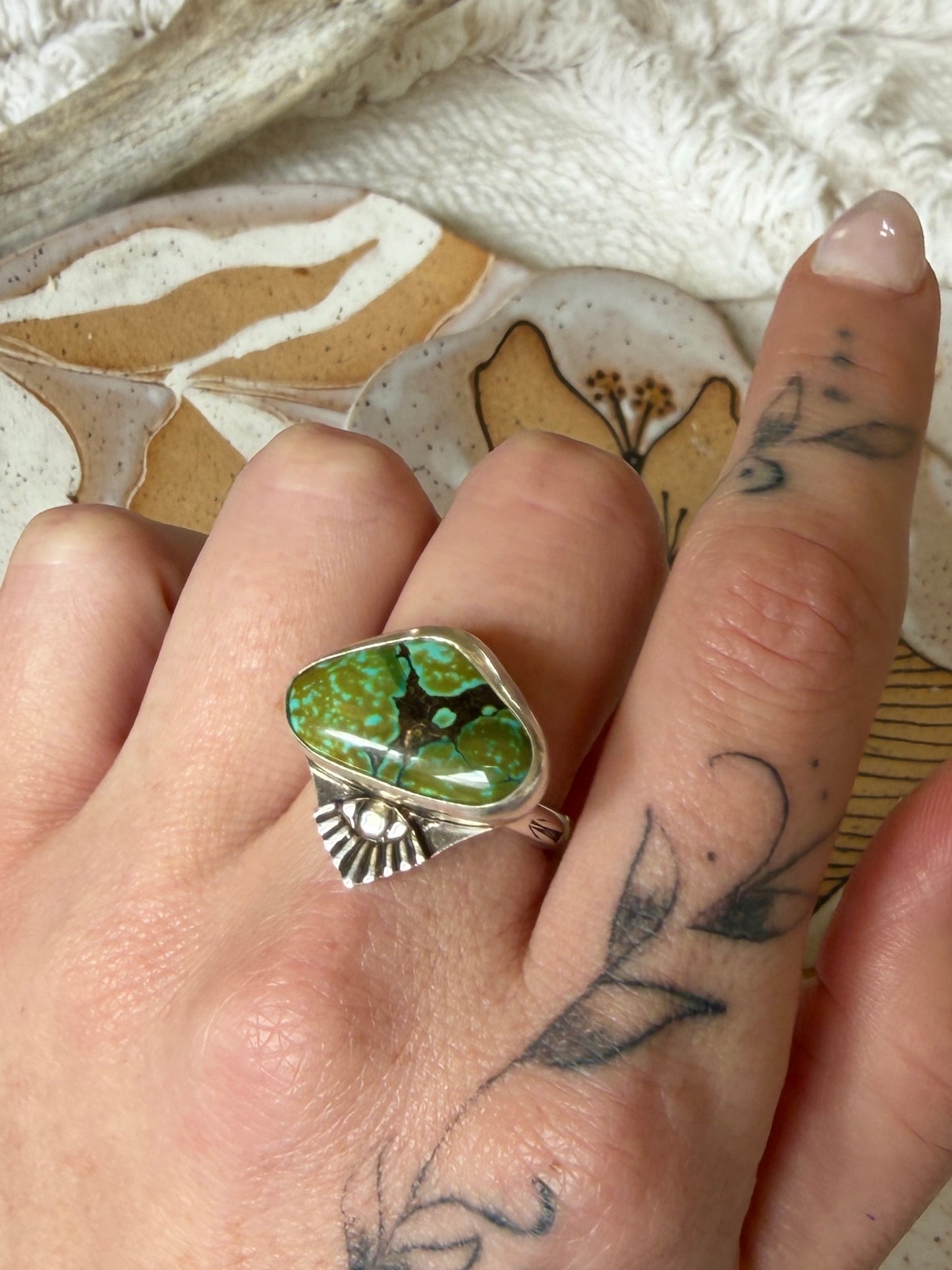 Size 8.5 Green Turquoise