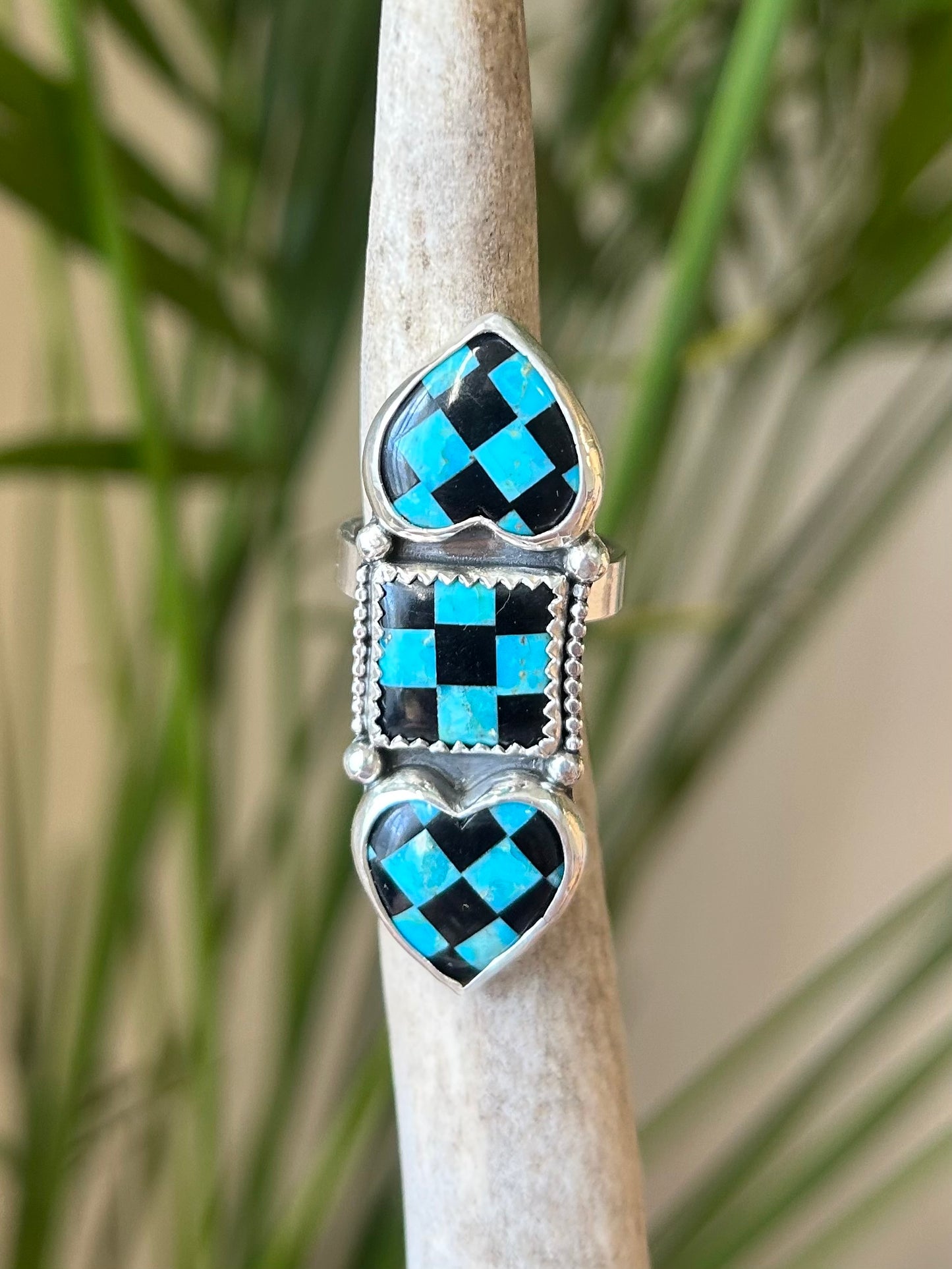 triple stack checker ring size 7