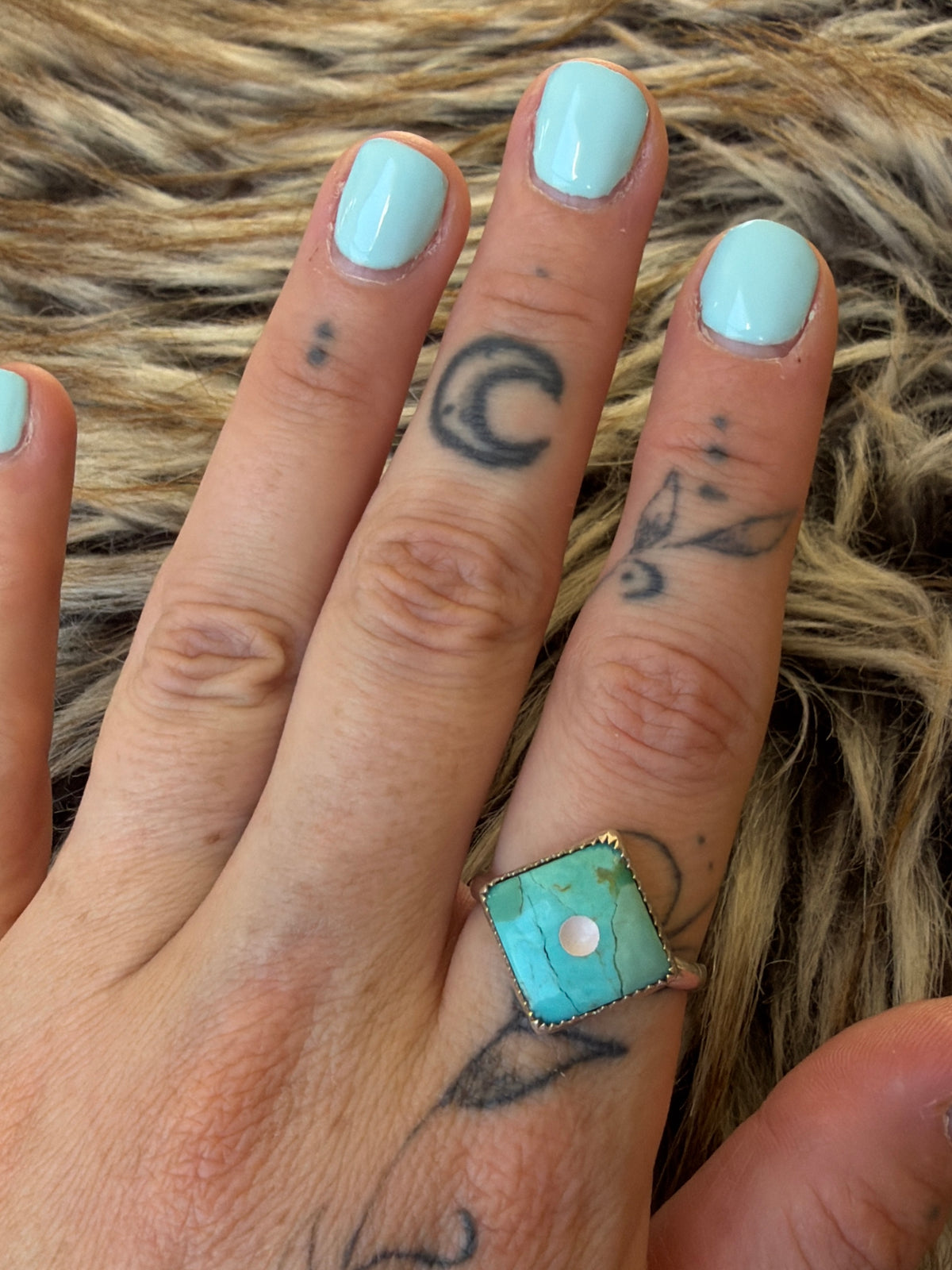Turquoise die 1 size 10.25