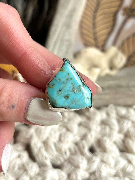 Coastal Raw Turquoise Size 9