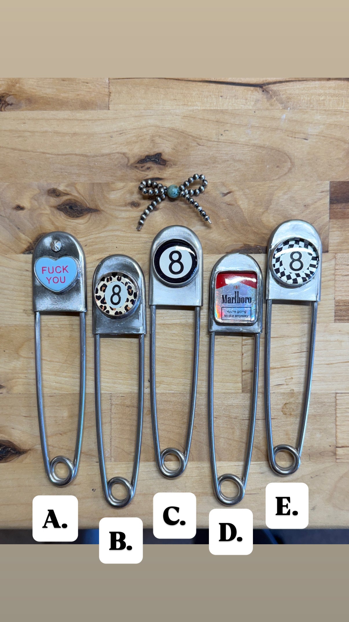 Safety Pin Keychains